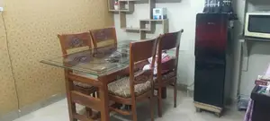 Photo - Solid Wood Dining Table with 6 Matching Chairs