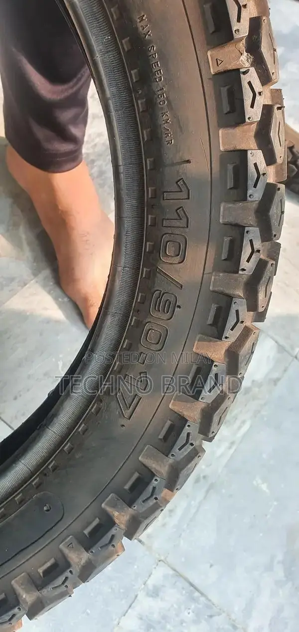 Motorcycle Tire Set - Rear 110/90-17 and Front 2.50-17