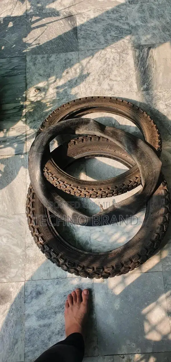 Motorcycle Tire Set - Rear 110/90-17 and Front 2.50-17