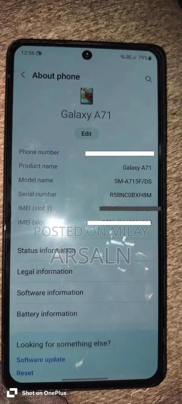 Galaxy A71 Dual SIM Smartphone with Large Storage