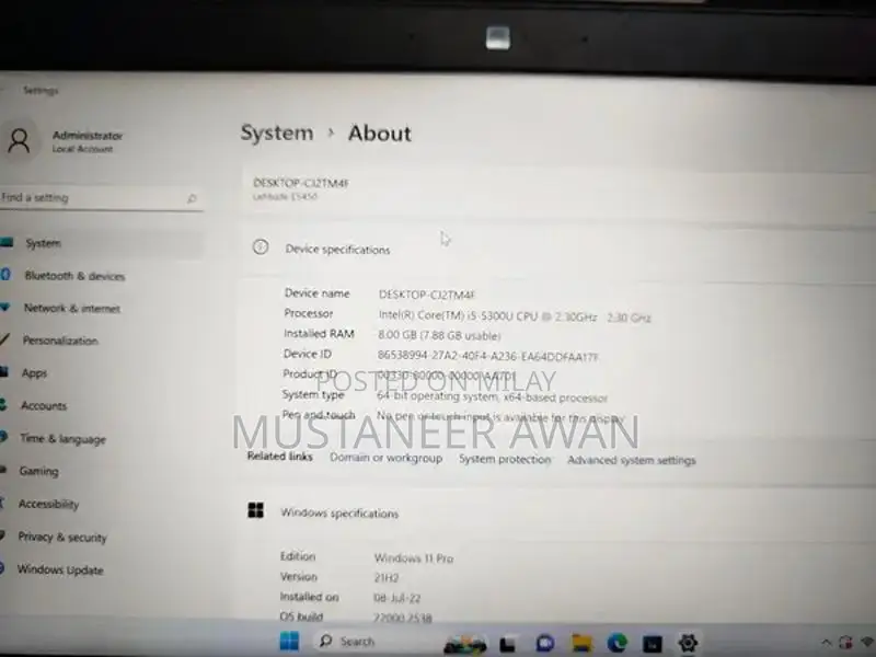 Dell Latitude E5450 Business Laptop - Core i5, 8GB RAM, 512GB SSD
