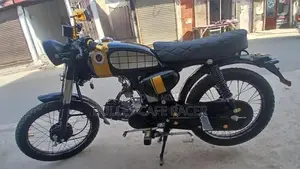 Bullet Cafe Racer Custom Motorcycle - Black & Golden Edition