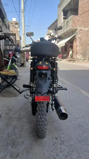 Bullet Cafe Racer Custom Motorcycle - Black & Golden Edition