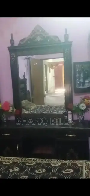 Bedroom Furniture Set: Bed, Side Table, Showcase, and Safe Armoire