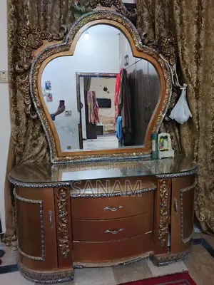 Wooden Bed Set with Dresser - Bedroom Furniture Collection