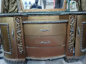 Wooden Bed Set with Dresser - Bedroom Furniture Collection