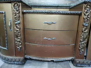 Wooden Bed Set with Dresser - Bedroom Furniture Collection