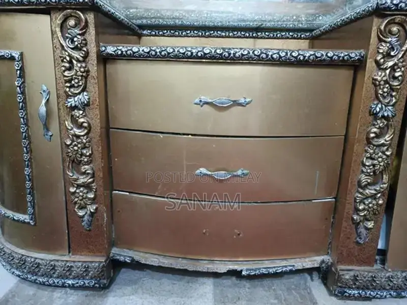 Wooden Bed Set with Dresser - Bedroom Furniture Collection