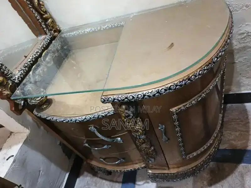 Wooden Bed Set with Dresser - Bedroom Furniture Collection