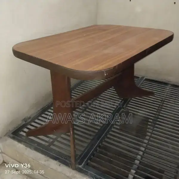 Solid Wood Dining Table with 4 Matching Chairs