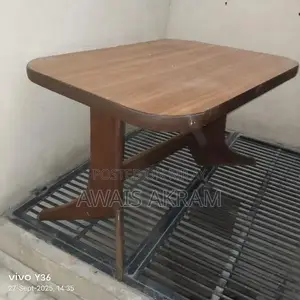 Solid Wood Dining Table with 4 Matching Chairs