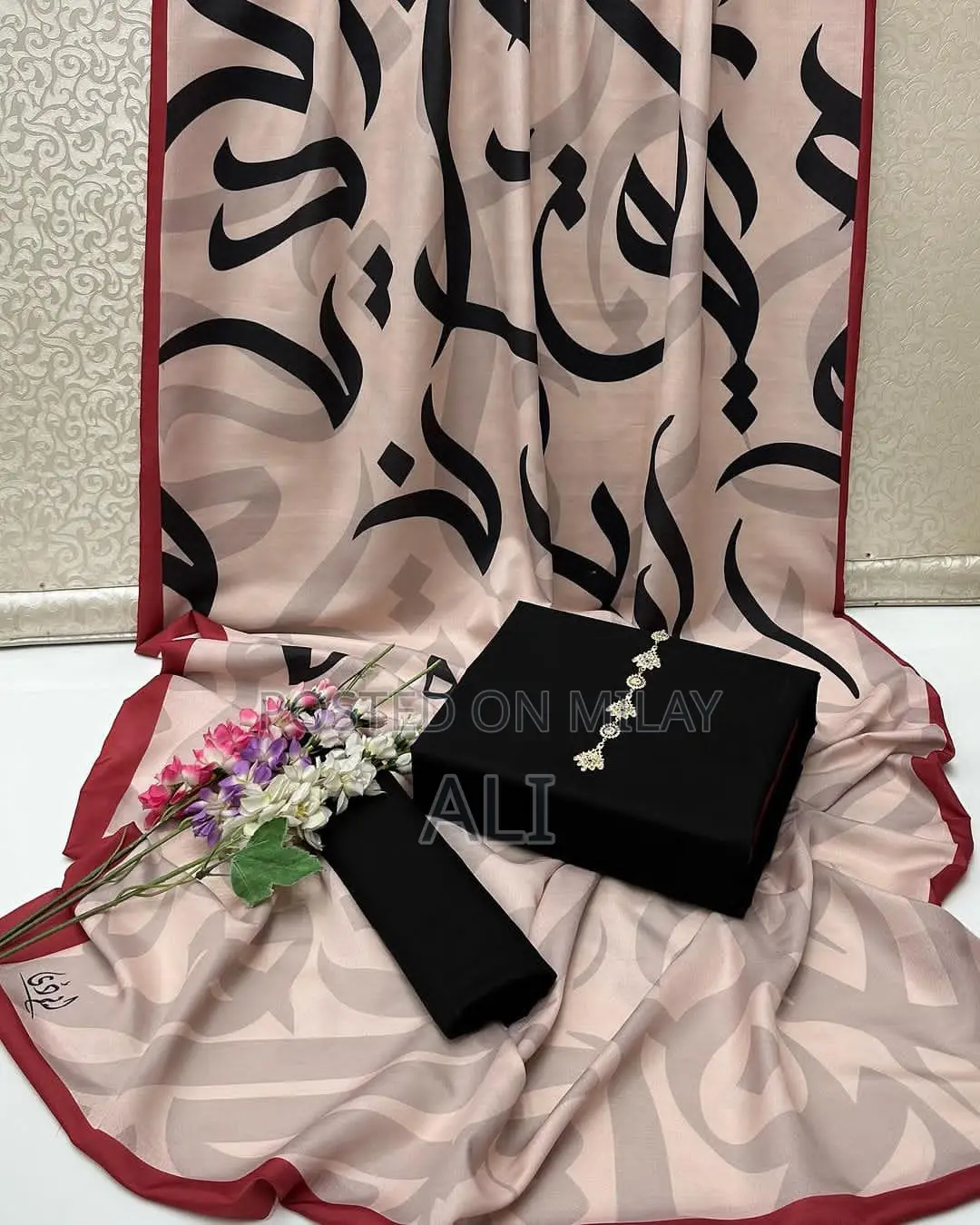 Calligraphy Unstitched Dress