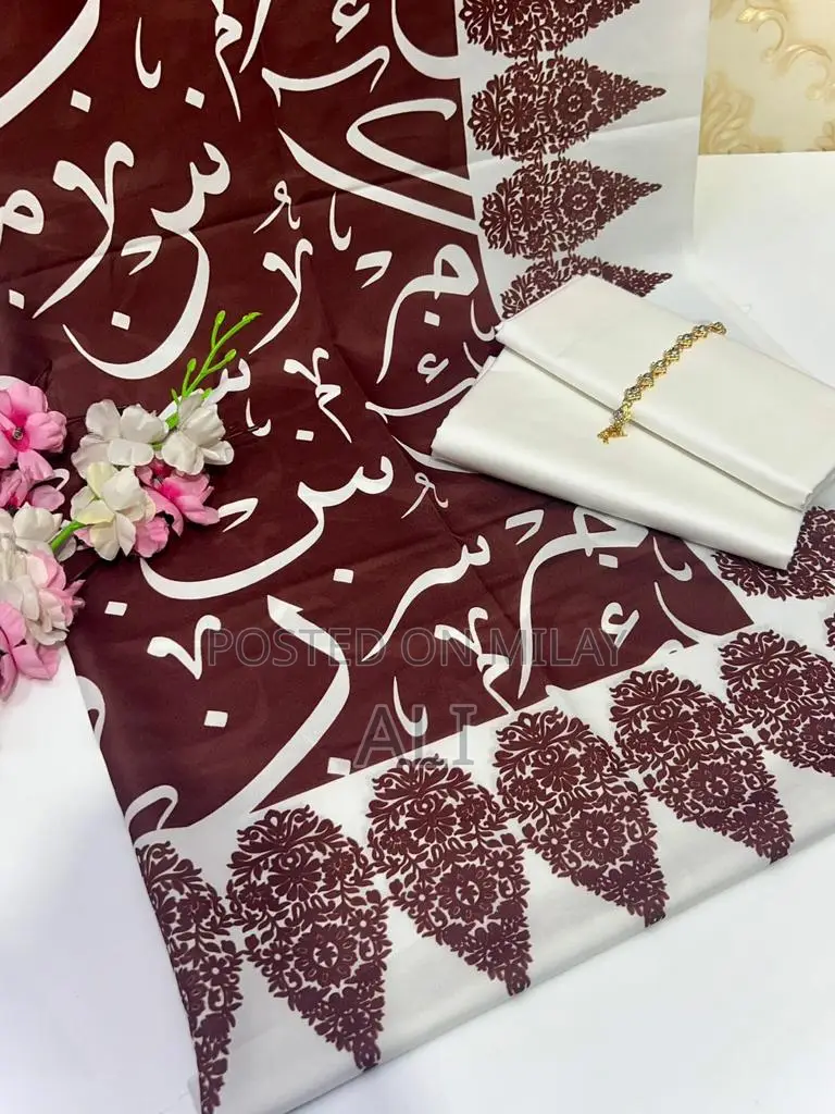 Calligraphy Unstitched Dress