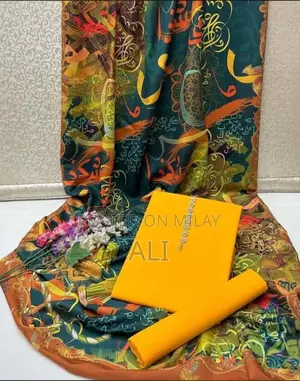 Calligraphy Unstitched Dress