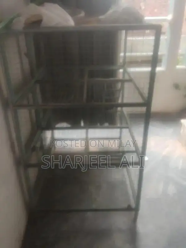 Large Multi-Section Parrot and Chicken Cage