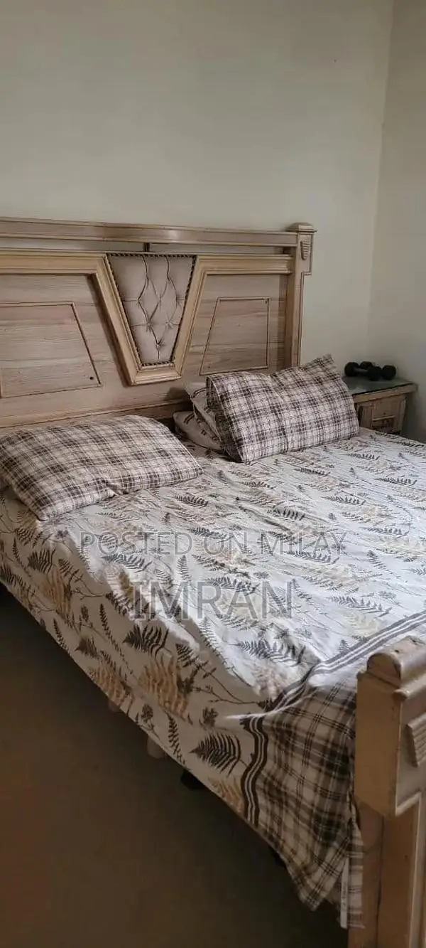 Complete Bedroom Furniture Set with Double Bed and Mattress