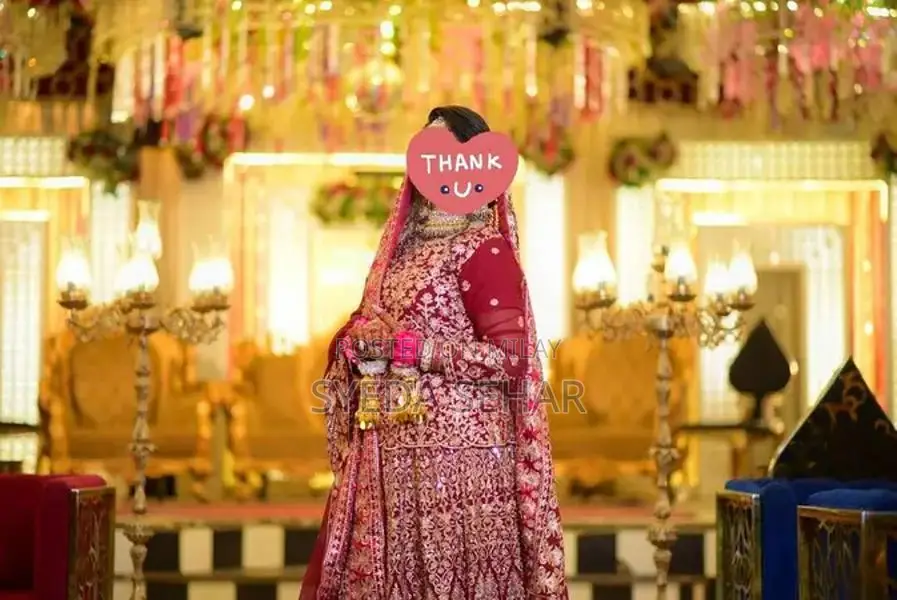 Elegant One-Time Wear White Bridal Wedding Dress in Perfect Condition