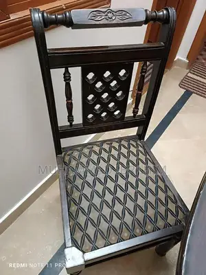 Solid Wood Dining Table with 4 Premium Chairs