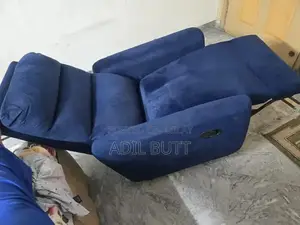 Blue Velvet Recliner Chair - Comfortable Home Seating