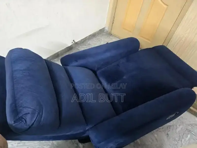 Blue Velvet Recliner Chair - Comfortable Home Seating