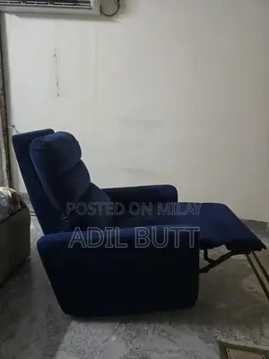 Blue Velvet Recliner Chair - Comfortable Home Seating