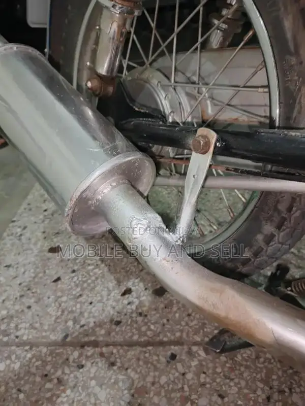 CD 70 Motorcycle Heavy Base Exhaust System with Fire Kit Option