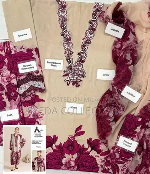 Adan Libas Lawn & Chiffon Embroidered Women's Dress Collection