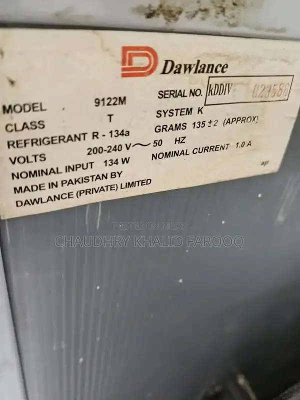 Dawlance 8 Cu. Ft. Refrigerator - Home Cooling Solution