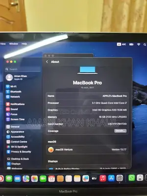 MacBook Pro 2017 Core i7 15-inch Laptop