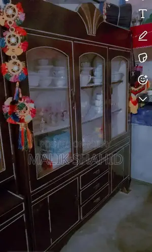 Wooden Dressing Table Set with Almari Storage