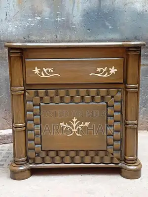 Wooden Full Size Bed Frame with Headboard and Dresser