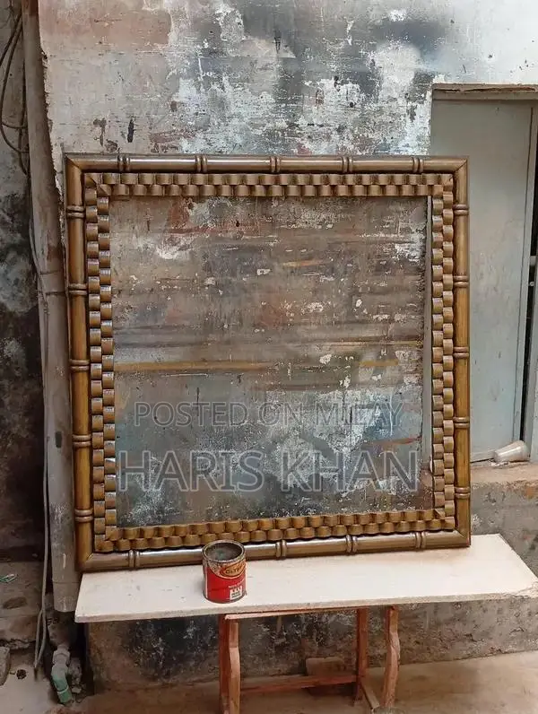 Wooden Full Size Bed Frame with Headboard and Dresser