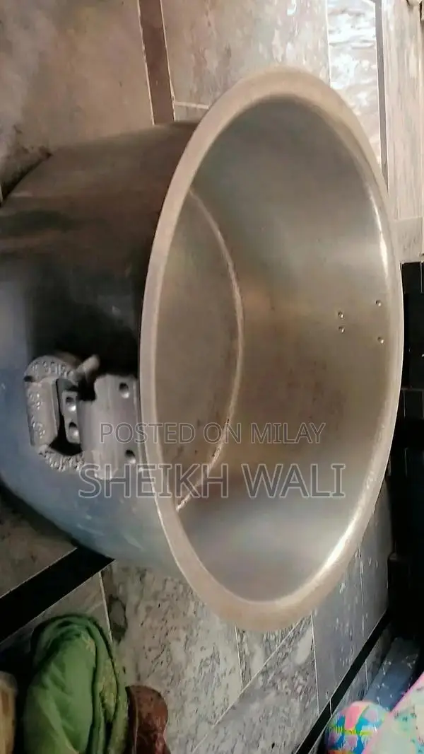 Large Silver Cooking Patila Kitchen Utensil