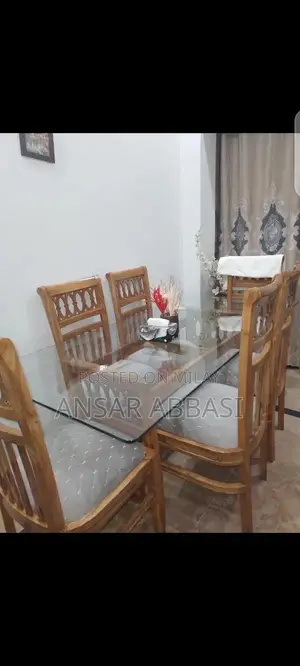 Dining Table with 6 Chairs - Quality Furniture Set