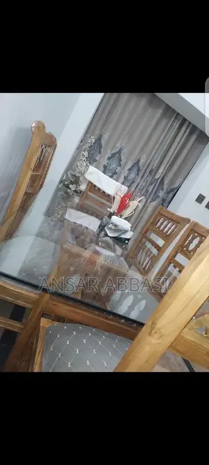 Dining Table with 6 Chairs - Quality Furniture Set