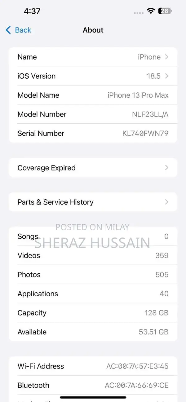 Apple iPhone 13 Pro Max - 128GB Smartphone