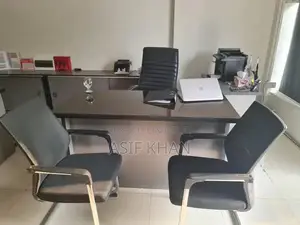 Photo - Executive Office Furniture Set with Glass Tables and Accessories
