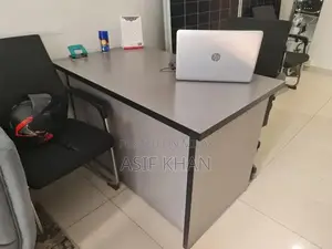 Executive Office Furniture Set with Glass Tables and Accessories