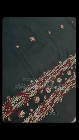 Elegant Winter Embroidered Shawl - Soft Warm Fabric Wrap