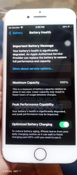 Apple iPhone X Max Smartphone with Good Battery Health