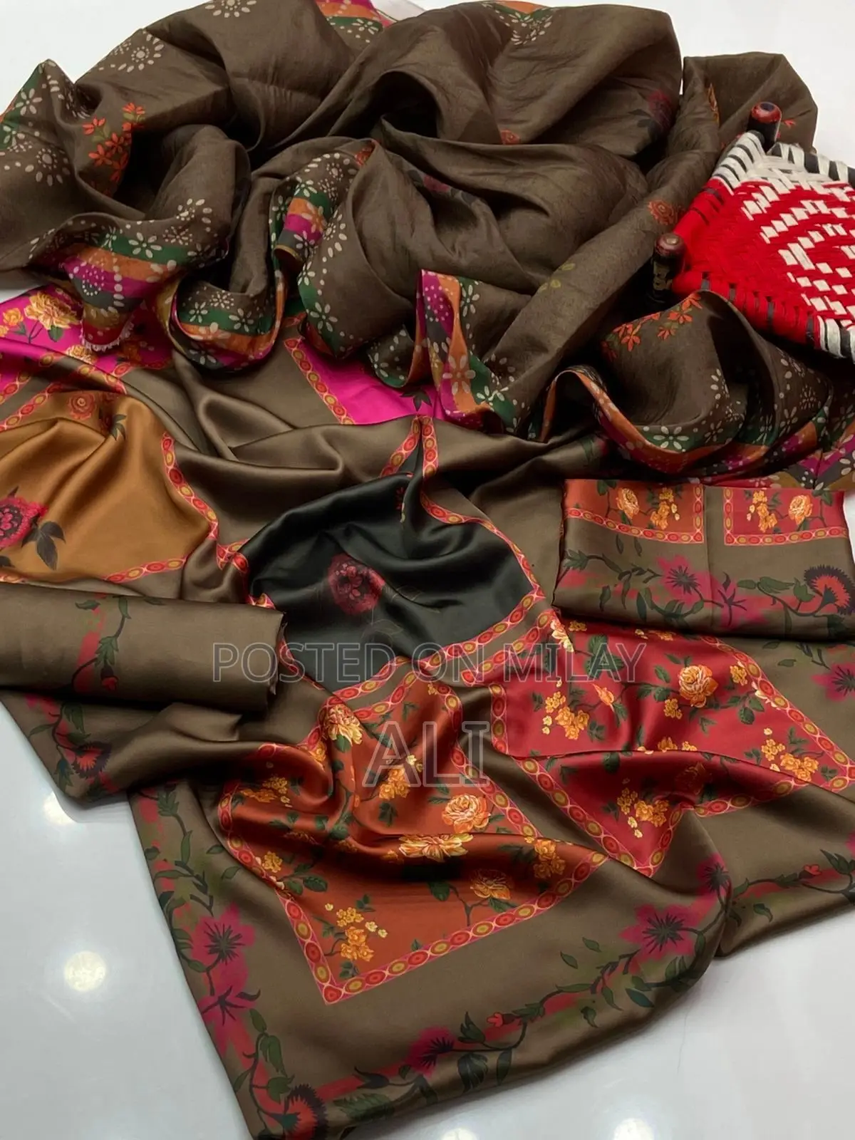 A.R Fabric Shamooz Silk Unstitched Dress