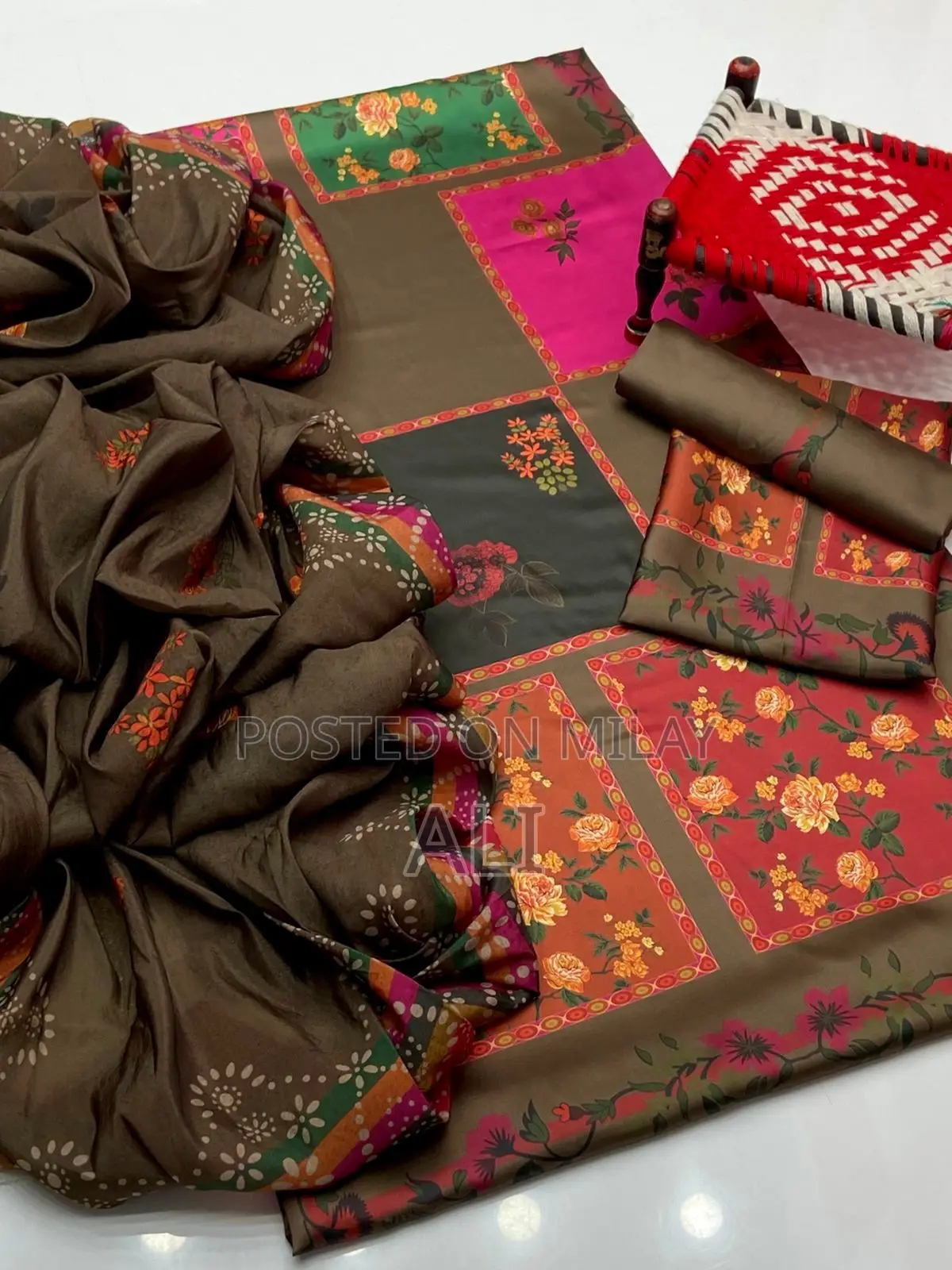 A.R Fabric Shamooz Silk Unstitched Dress