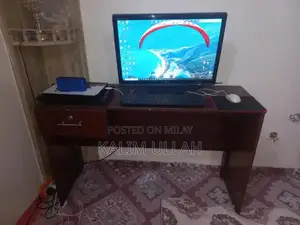 Used Computer Table with Lockable Drawer - Home Office Furniture