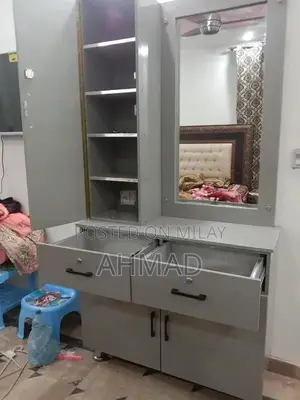 Wooden Dresser with Color Variations - Home Furniture Piece