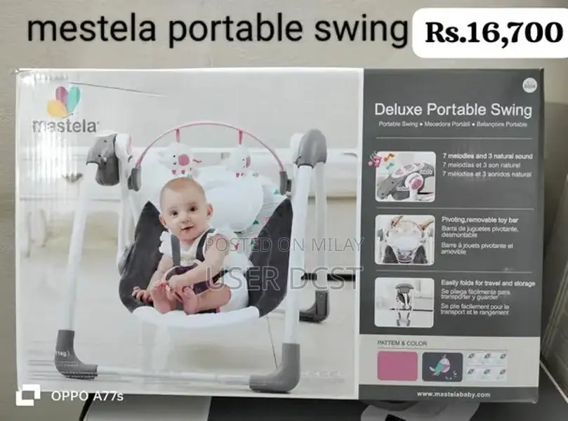 Infant Baby Bouncer Seat - Comfortable Portable Bouncing Chair