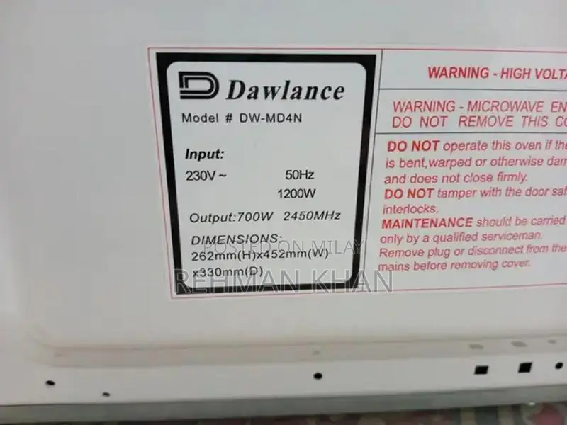 Dawlance Microwave Oven - Brand New Condition