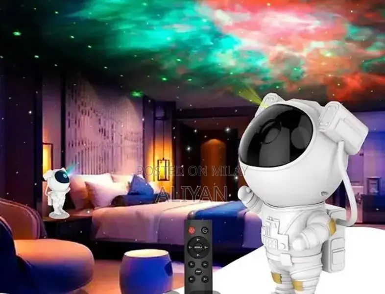 Galaxy Astronaut Night Light Projector for Bedroom Ambiance
