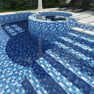 Glass Mosaic Swimming Pool Tiles - 317x317mm Sheets