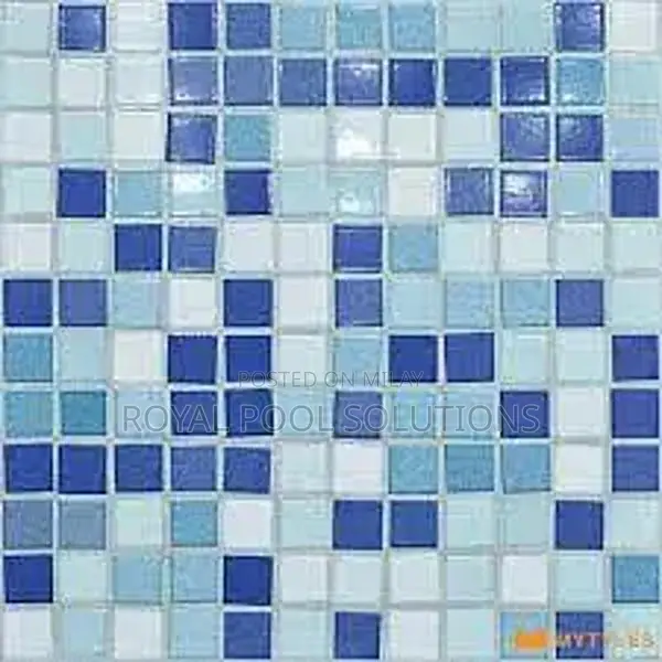 Glass Mosaic Swimming Pool Tiles - 317x317mm Sheets