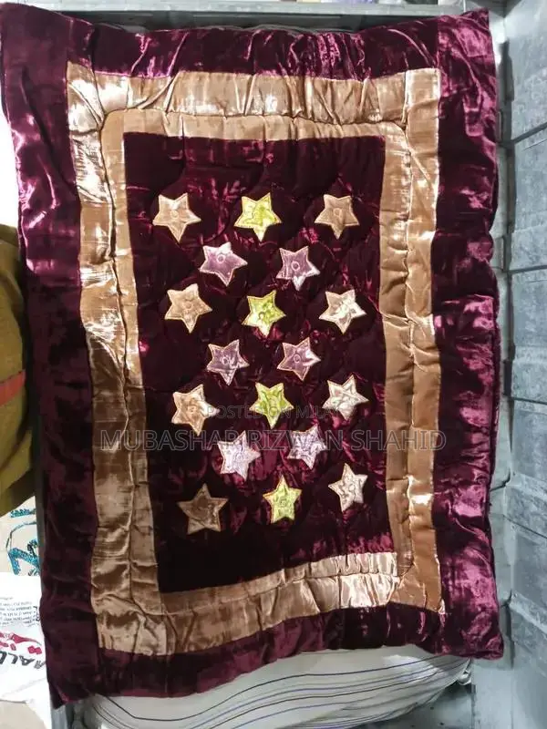 Soft Baby Bed Set with Decorative Cut Work and Multiple Pillows